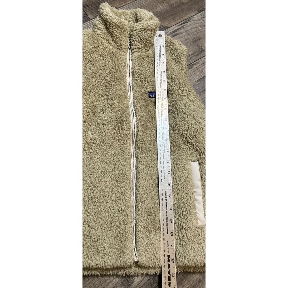 Patagonia Los Gatos Fleece Vest Womens Size Medium brown Tan Full Zip - Picture 3 of 8